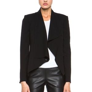Helmut Lang Flash Draped Blazer in Black